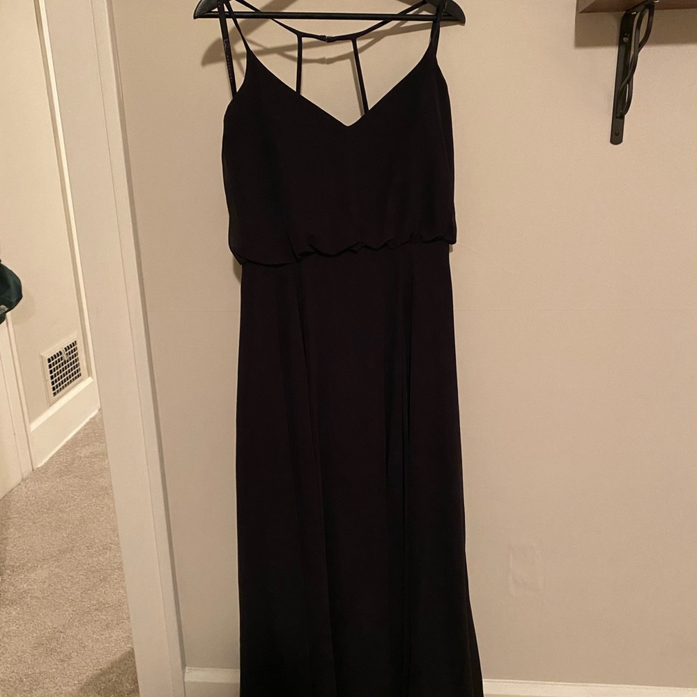 Black Hayley Paige Floor Length Dress
